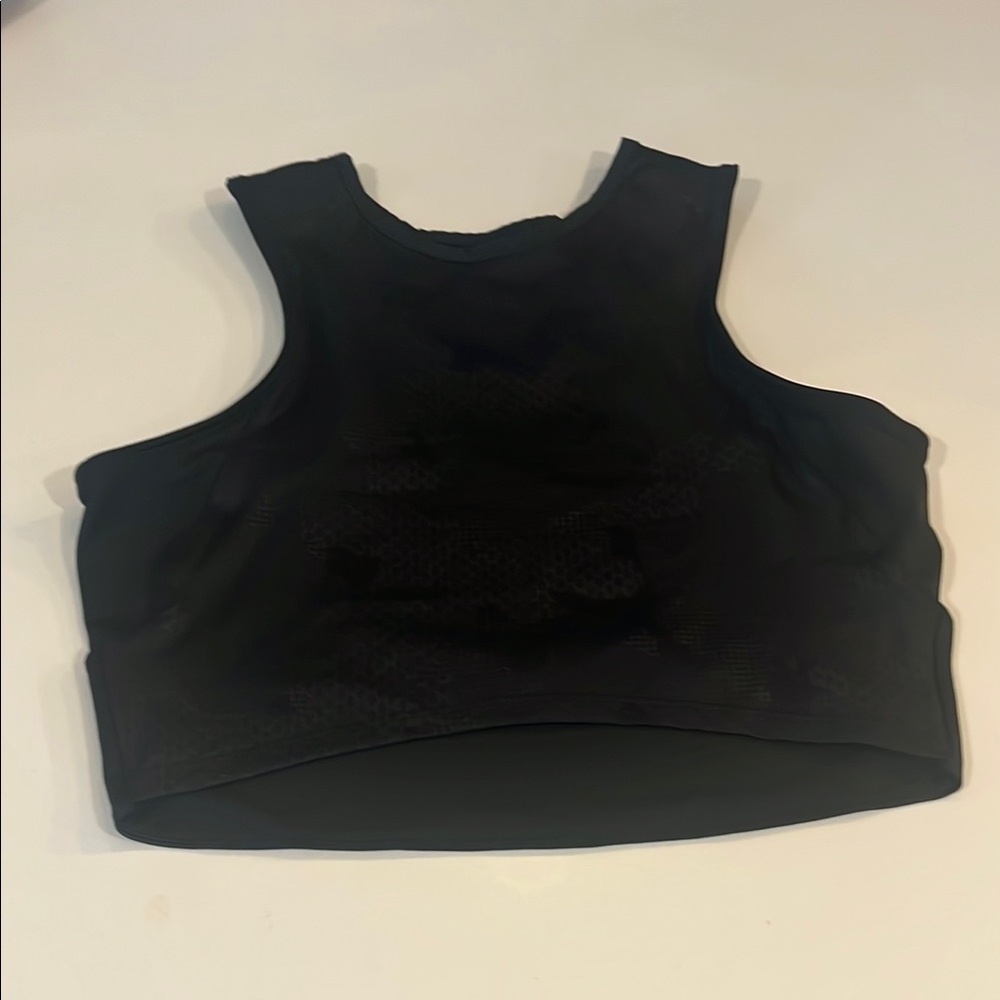 Adidas crop workout top Animal print sz M